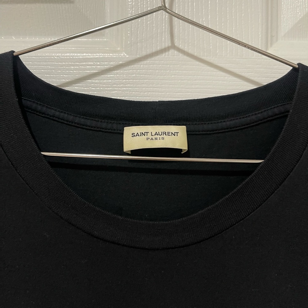 Saint Laurent Black Blood Luster Tee - Picture 2 of 5